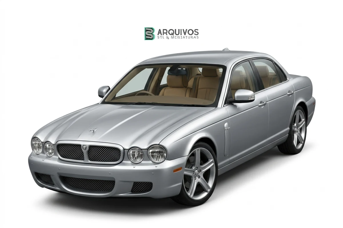 Modelo 3D STL - Jaguar XJ 2008 — foto 3